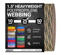 Strapworks Fettuccia in polipropilene pesante, resistente, per riparazione di attrezzi fai da te, 3,8 cm x 23 m, mimetica boschiva