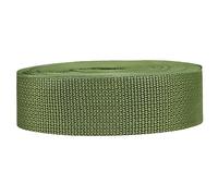 Strapworks Fettuccia in Polipropilene Reggiatura in Poliestere per Riparazione di Attrezzi Fai da Te, collari per Animali Domestici, Artigianato, 3,8 cm x 22,9 m, PP, Verde Oliva, 1.5" x 25 yard