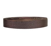 Strapworks Lightweight Polypropylene Webbing Cinghie in Poliestere per riparazioni Fai da Te all'aperto, collari per Animali Domestici, Artigianato, Polipropilene (PP), Marrone, 3/4" x 10 yard