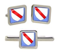 Strasburgo (Francia) Quadrato Gemelli E Fermacravatta Set