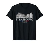 Strasburgo Francia Viaggio Vintage Maglietta