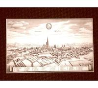 Strasburgo - Strasbourg Francia Incisione di Merian Matthäus del 1640 Ristampa