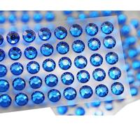 Strass autoadesivi SS50 da 12 mm, in acrilico, gemme per il viso, gioielli per il corpo fai da te, biglietti e inviti, artigianato, 5 fogli, 250 pezzi