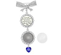 Strass Bowknot Wedding Bouquet Charm Photo Frame Spilla Corpetto Risvolto Pin Creativo Gioielli da sposa Regalo Gioielli da sposa con Inserto Foto, Three entrusted, come descritto