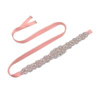 Strass Cintura Da Sposa Fatti A Mano Cintura Da Sposa Con Nastro Fusciacche Per Damigella D'Onore Fascia Delle Donne, Oro rosato, Medium