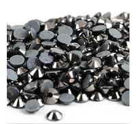 Strass cristalli con retro piatto, Strass Cristallo AB Vetro Hotfix Ferro On Arte Cucito Tessuto Decorazione(Black Hematite,Ss16 1440pcs)