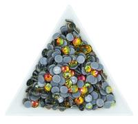 Strass cristalli con retro piatto, Strass Cristallo AB Vetro Hotfix Ferro On Arte Cucito Tessuto Decorazione(Siam Volcano,Ss20 1440pcs)