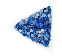 Strass cristalli con retro piatto, Strass Cristallo AB Vetro Hotfix Ferro On Arte Cucito Tessuto Decorazione(Capri Blue,Ss6 1440pcs)