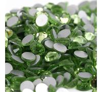 Strass cristallo con retro piatto, Strass Hotfix Non Hotfix Multicolori di Diverse Dimensioni for Decorazioni Nail Art Fai da Te(Peridot,Ss8 1440pcs)