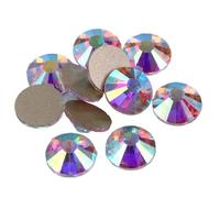 Strass cristallo con retro piatto, Strass non hotfix multicolore da 1,2-10,1 mm, retro piatto, da incollare for nail art(Ss2-1440pcs)