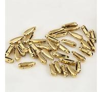 Strass da cucire, Incastonatura di strass in vetro a goccia in ottone, pietra da cucire, 4x15 mm, multicolore, confezione da 20(Gold Aurum,4x15mm -20pcs)