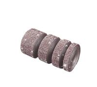 strass diamantati Rotolo di cristalli, Nastro autoadesivo con strass for artigianato fai-da-te Multicolor, dimensioni multiple, 4 pz(Champagne)