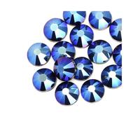 Strass Diamantes Crystal Hotfix, Set di strass Crystal AB non hot fix flatback multicolore di diverse dimensioni for fai da te(Dark Blue Metal,SS20 1440PCS)