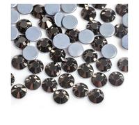 Strass Diamantes Crystal Hotfix, Strass termoadesivi multicolori da 1,5-8,65 mm, confezione sfusa(Black Hematite,Ss30 288pcs)