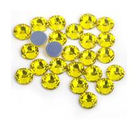 Strass Diamantes Crystal Hotfix, Strass termoadesivi multicolori da 1,5-8,65 mm, confezione sfusa(Citrine,Ss30 288pcs)