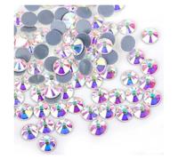 Strass Diamantes Crystal Hotfix, Strass termoadesivi multicolori da 1,5-8,65 mm, confezione sfusa(Crystal AB,Ss6 1440pcs)