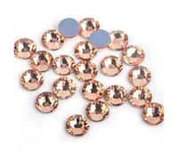 Strass Diamantes Crystal Hotfix, Strass termoadesivi multicolori da 1,5-8,65 mm, confezione sfusa(Light Peach,Ss10 1440pcs)