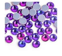 Strass Diamantes Crystal Hotfix, Strass termoadesivi multicolori da 1,5-8,65 mm, confezione sfusa(Purple Velvet,Ss20 1440pcs)