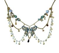 Strass Farfalla Catena Vita Con Pietre Zircone Elegante Body Jewelry Accessori Per Le Donne Partito Spiaggia Outfit Artistico Farfalla Body Jewelry