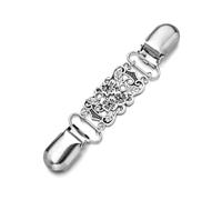 Strass Fiore Forma Cardigan Clip Vintage Sciarpa Fibbia Gilet Clip di Fissaggio Per Vestiti Merceria Cucito Abbigliamento Clip, Misura unica, Agata