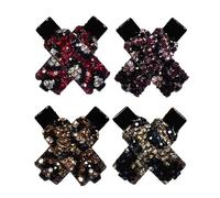 Strass Hair Clips - Non Slip Styling Grip, Lightweight Strass Barrettes | 8 Pezzi Strass Accessori Per Lavoro Travel Incontri Makeup Vacanze Christmas Home Family Salon