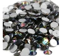 Strass Hotfix piatti per nail art, Confezione da 1440 pezzi di strass in cristallo multicolori non termoadesivi(Rainbow,Ss10 1440pcs)