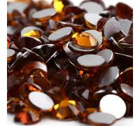 Strass Hotfix piatti per nail art, Confezione da 1440 pezzi di strass in cristallo multicolori non termoadesivi(Topaz,Ss4 1440pcs)