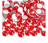 Strass Hotfix piatti per nail art, Strass for nail art con retro piatto, non termoadesivi, in cristallo, multicolori, in diverse dimensioni(Light Siam,Mix sizes 5gram)