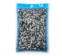 Strass Hotfix piatti per nail art, Strass non hotfix in cristallo con retro piatto da 14400 pezzi SS3-SS20 multicolore for unghie nuziali(Emerald,SS20-14400pcs)