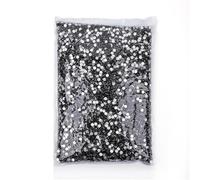 Strass Hotfix piatti per nail art, Strass non hotfix in cristallo con retro piatto da 14400 pezzi SS3-SS20 multicolore for unghie nuziali(Jet Black,SS5-14400pcs)