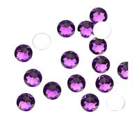 Strass Hotfix Pietre rotonde colorate non hotfix, strass piatti for applicazioni su abiti e accessori(Deep purple,12mm 150pcs)