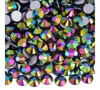 Strass Hotfix Strass di cristallo non hotfix Unghie Cristalli diamanti for abiti for unghie Nail Art Dress(Air emerald,Mix Size 1440pcs)