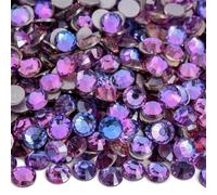 Strass hotfix Strass non termoadesivi Glitter strass Crystal Diamond Nail Charms Decorazioni for nail art per Fai da te(Dream Lavender,SS30-288pcs)