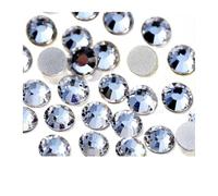 Strass Hotfix Strass trasparenti AB non termoadesivi, cristalli con retro piatto, pietre di vetro, strass glitterati for unghie 3D, indumenti da sposa Per l'artigianato(Clear-Silver Back,SS4 1440pcs)