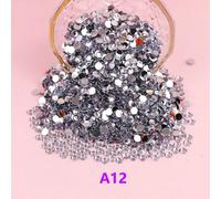 Strass In Resina Bianca Di Dimensioni Miste Da 2 Mm - 6 Mm, Colore Ab, Colla Piatta Non Hotfix, Per Unghie, Gemme, Strass, Glitter, Strass, Perline Di Gelatina Per Nail Art, Tazze, Bottiglie, Bicchier