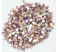 Strass in vetro 3D per nail art rosa chiaro/rosa ss3 ss4 ss5 ss6 ss8 ss10 ss12 ss16 ss20 ss30 Decorazioni per unghie in non hotfix - Pesca chiaro AB - Misure assortite 1440 pezzi