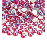 Strass in vetro 3D per nail art rosa chiaro/rosa ss3 ss4 ss5 ss6 ss8 ss10 ss12 ss16 ss20 ss30 Decorazioni per unghie in C non hotfix - Siamese chiaro AB-SS3 1440 pezzi