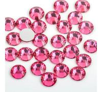 Strass in vetro 3D per nail art rosa chiaro/rosa ss3 ss4 ss5 ss6 ss8 ss10 ss12 ss16 ss20 ss30 Decorazioni per unghie in C non hotfix - Rosa - SS12 1440 pezzi