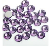 Strass in vetro 3D per nail art rosa chiaro/rosa ss3 ss4 ss5 ss6 ss8 ss10 ss12 ss16 ss20 ss30 Decorazioni per unghie in C non hotfix - Viola - SS6 1440 pezzi