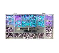 Strass irregolari Flatback Pietre di vetro Cristalli AB Strass Decorazione Unghie Trucco