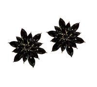 Strass multistrato Orecchini floreali Zircone Con Canna Floreale Gioielli Dipartimento di Fidanzamento Per Le Donne Gioielli Di Moda Per Le Donne, Taglia unica, come descritto
