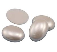 Strass ovali in acrilico con retro piatto, 25 x 18 mm, gemme in plastica, per artigianato, costumi, inviti, gioielli, cosplay, 20 pezzi (perla H310)