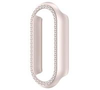 Strass PC Scava Fuori Mezza Avvolgere Caso Protector Sleeve Per Band 9 Smartwatch Con Vetro Temperato Antipolvere Antipolvere Antiurto PC Vetro Temperato