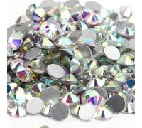 Strass per nail art in vetro trasparente ss3 ss4 ss5 ss6 ss8 ss10 ss12 ss16 ss20 ss30 ss34 Unghie in cristallo Decorazioni non hotfix-Crystal AB-mix ss3-ss30 1440 pezzi