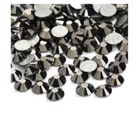 Strass Per Tessuti Decorazioni for nail art 3D con ciondoli, strass piatti, senza colla hotfix, abito da sposa in cristallo(077Hematite,SS20-1440PCS)