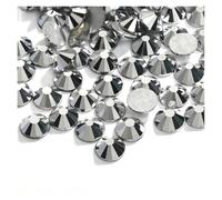 Strass Per Tessuti Decorazioni for nail art 3D con ciondoli, strass piatti, senza colla hotfix, abito da sposa in cristallo(076Silver,SS20-1440PCS)
