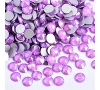 Strass Per Tessuti Strass non termoadesivi Glitter strass Crystal Strass Diamond Nail Charms Decorazioni for nail art(Purple Mocha,SS3-1440pcs)