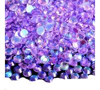 Strass Per Tessuti Strass non termoadesivi Glitter strass Crystal Strass Diamond Nail Charms Decorazioni for nail art(Lt. violet Aurora,SS6-1440pcs)