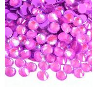Strass Per Tessuti Strass non termoadesivi Glitter strass Crystal Strass Diamond Nail Charms Decorazioni for nail art(Lt.amethyst Luminous,Mixed-1440pcs)