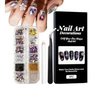 Strass per unghie, 3D colorati, multi-forma, strumenti per manicure, per donne, adolescenti, madri, professionali, saloni, casa, feste, vacanze, inverno, estate, primavera, Halloween, matrimoni e